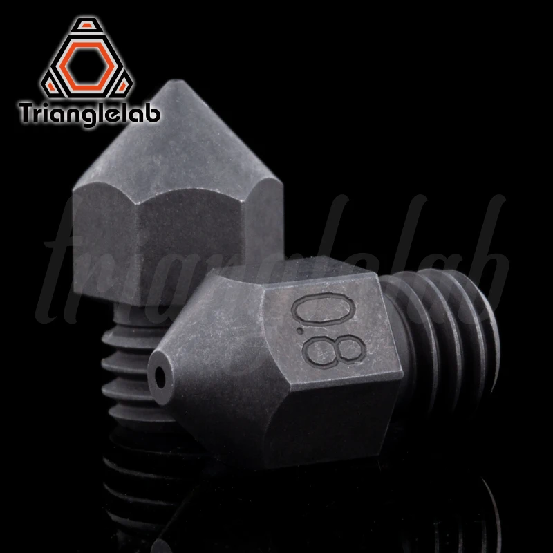 Trianglelab Swiss MK8 Hardened steel Nozzle high temperature m6 Thread 1.75MM Filament for 3D printers hotend cr10 ender3 ETC