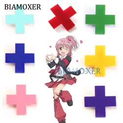 8 colors Shugo Chara Cosplay wigs Hinamori Amu Tsukiyomi Utau Cosplay hairpin Red White Black Cross COS prop