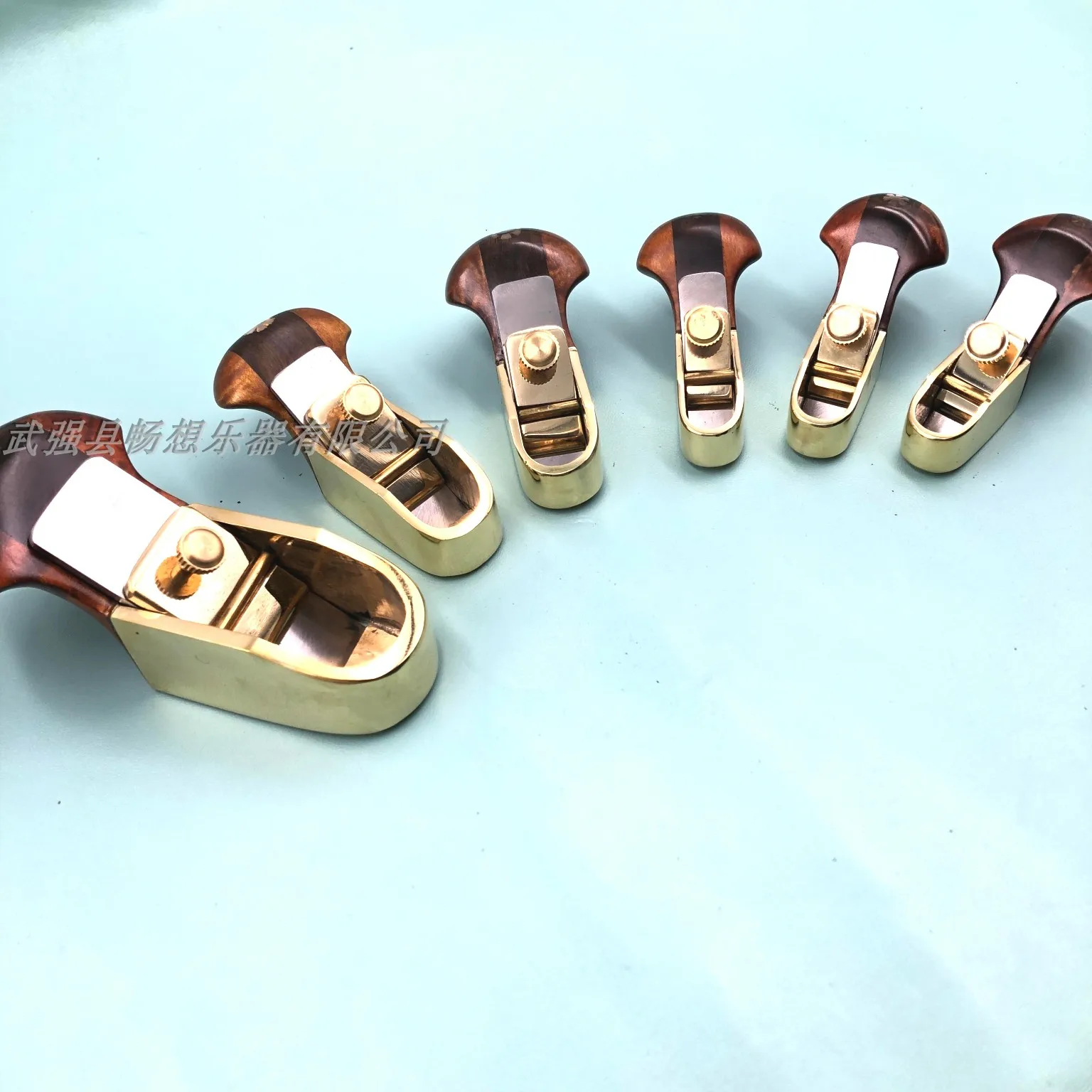 6pcs different Thumb brass convex-bottom planes .cello bass.woodworking tool