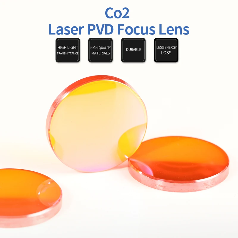 

CO2 Laser PVD Focus Lens 0-100W Dia.12 18 19 20mm FL38.1 50.8 63.5 76.2 101.6mm For Co2 Laser Engraving Machine