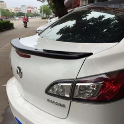 Fit for Mazda 3 4Doors Sedan Spoiler 2011 2012 2013 2014 2015 2016 Car Decoration Rear Wing ABS Plastic Unpainted Primer Spoiler