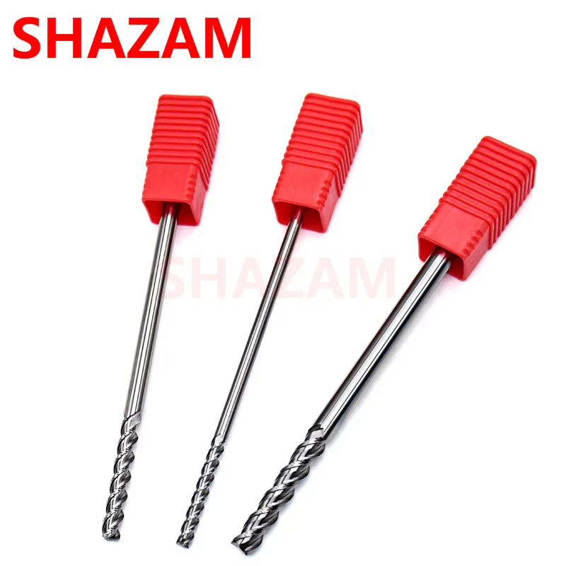 Fräsen Cutter Legierung Beschichtung Wolfram Stahl Werkzeug Hrc55 Aluminium Cnc Bearbeitungs 3 Klinge Verlängern Fräsen Cutter Woodding Cutter – Detail 4