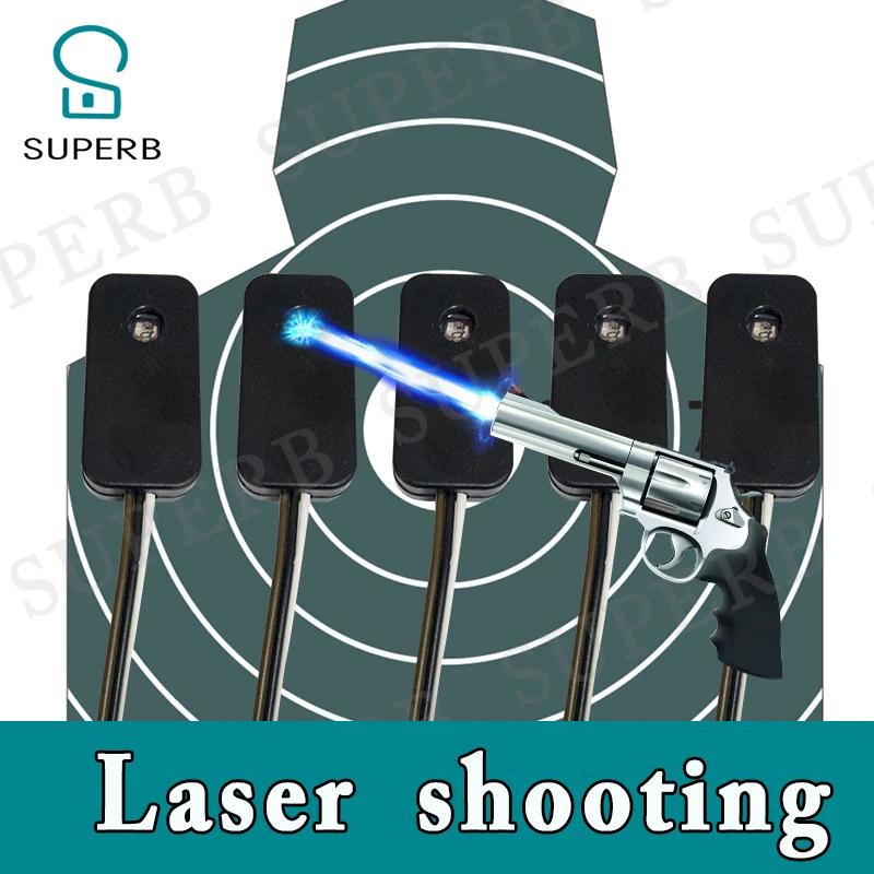 Takagism game prop laser shooting game electronic shooting the laser target to open lock real life room escape props SUPERB prop