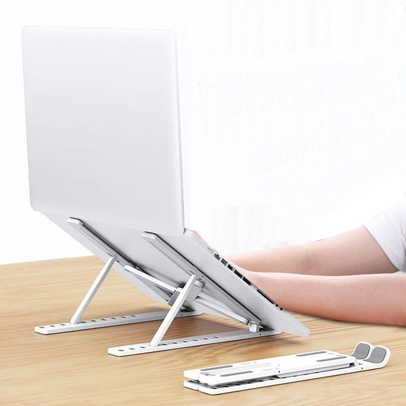 10Pcs Foldable Laptop Stands ABS Portable Laptop Holder Tablet Stand 10 Gears Adjustable Computer Support For MacBook ipad