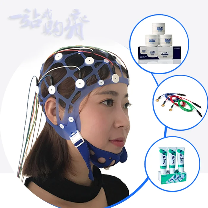 EEG Topographer Hat Electroencephalo-graph Rubber Band Hat Disk Electrode Cap Eeg Electrode Fixed Cap Eeg Accessories