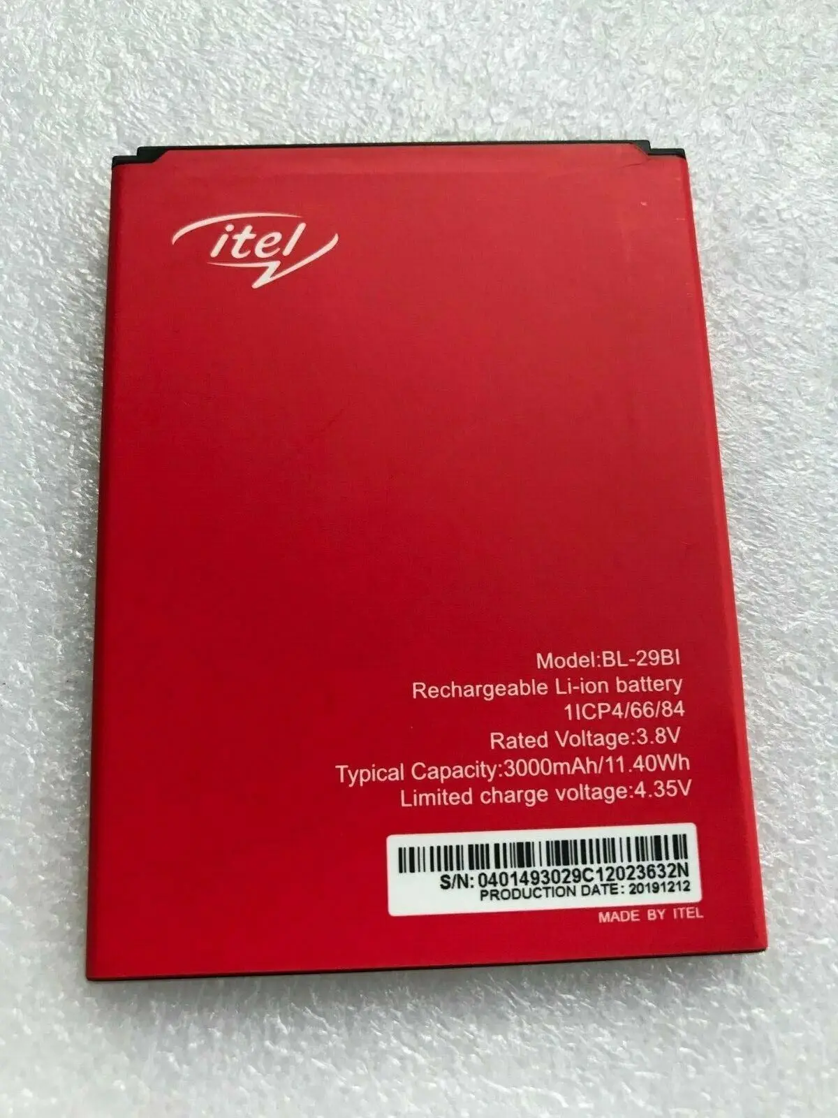 

100% New and original ITEL BL-29BI For S15 Pro A55/A55 LTE L6003P 3000mAh