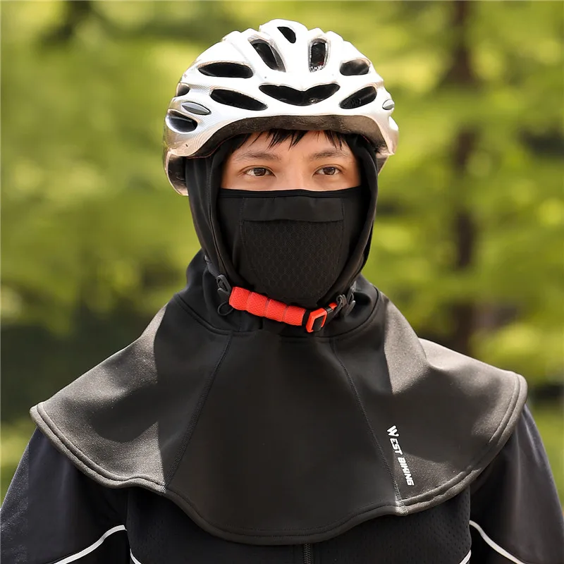 WEST BIKING Winter Cycling Mask Thicken Fleece Windproof Warmer Anti-pollution With Filter Cycling Face Cover Men Women Caps