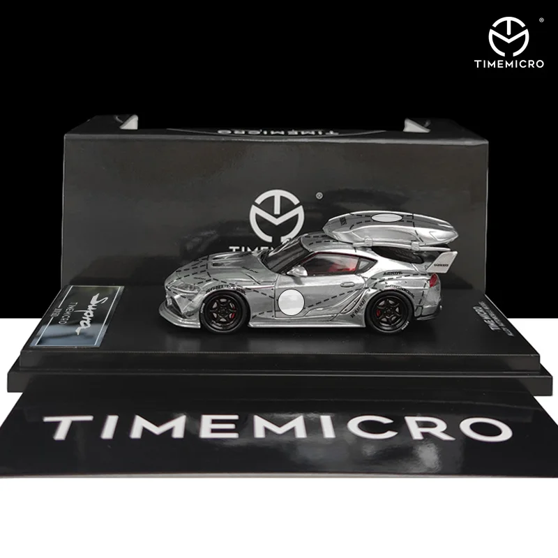 TimeMicro 1:64 Supra Silver /Pink Pig Diecast Model Car