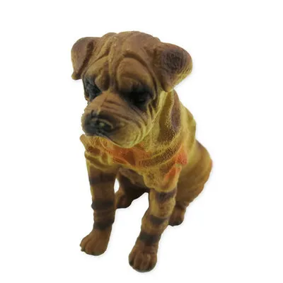 

Chinese Shar-pei Animal Simulation Doll Home Decoration Dog Toys Cute Puppy Dog Model Simulation Model 2021