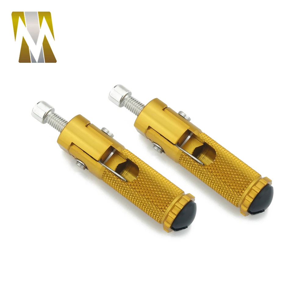 6 Colors Compaitible With Moto Guzzi Aprilia Gilera Runner Motorcycle CNC Universal Foldable Footnotes Rearsets Foot Pegs