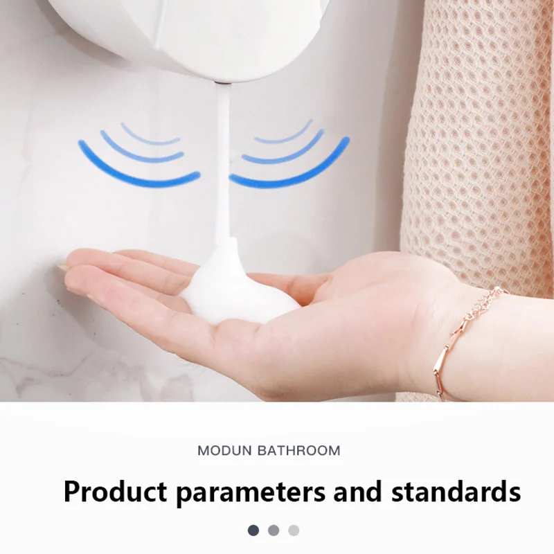 550ml Touchless Automatic Sensor Foam Soap Dispenser Hand Sanitizer Liquid Gel Alcohol Spray Wall Mounted Bathroom Accessoriesby