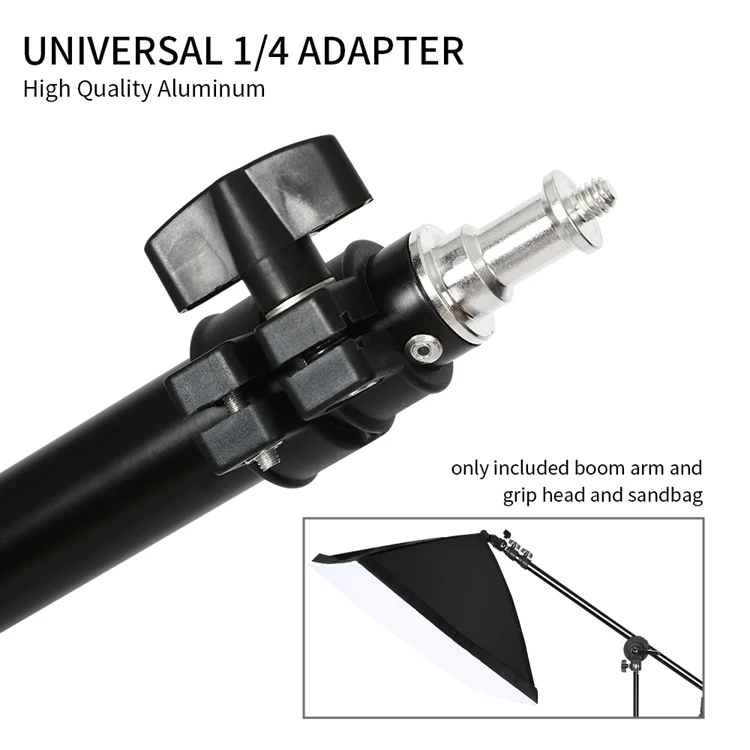 Photo Studio Kit Tripod Light Stand Cross Arm With Weight Bag Photo Studio Accessories Extension Rod 53 -133CM Backdrop Stand