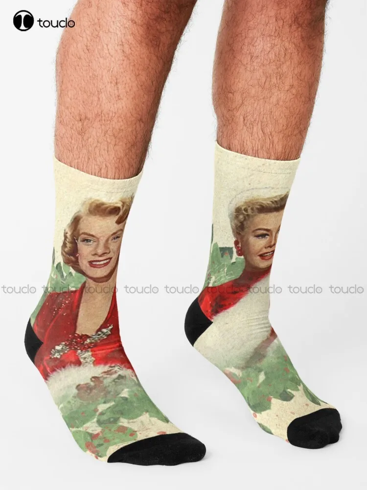 Sisters - A Merry White Christmas Socks Brown Socks Personalized Custom Unisex Adult Teen Youth Socks 360° Digital Print