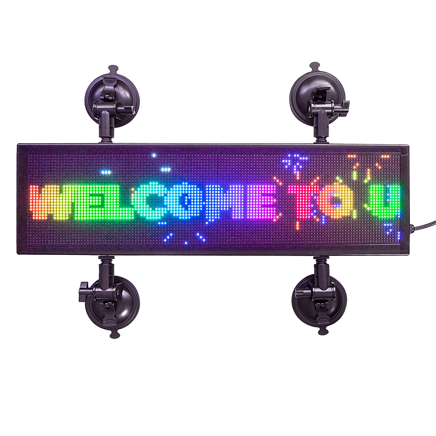 DC9-36V P4MM RGB Full-Color Video LED Display Board, Used for Car Information Advertising wireless smart LED sign