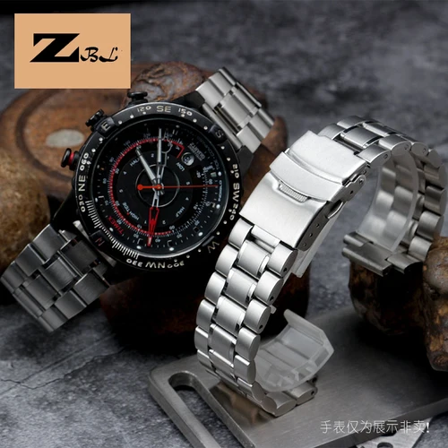 Para TIMEX T2N720 T2N721 TW2R55500 T2N721 T2N739 serie correa de reloj para hombre 24*16mm accesorios de correa de reloj de acero inoxidable