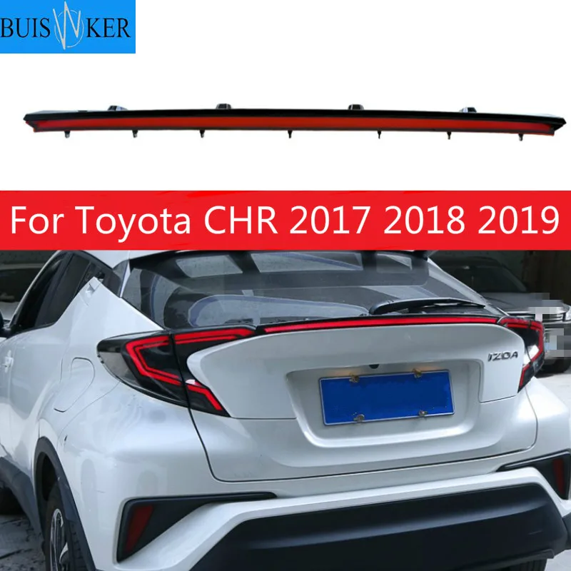 

Rear Bumper trunk Tail Light For Toyota CHR 2017 2018 2019 LED Taillight Reflector Brake Lamp Warning Signal Driving Fog Lamp