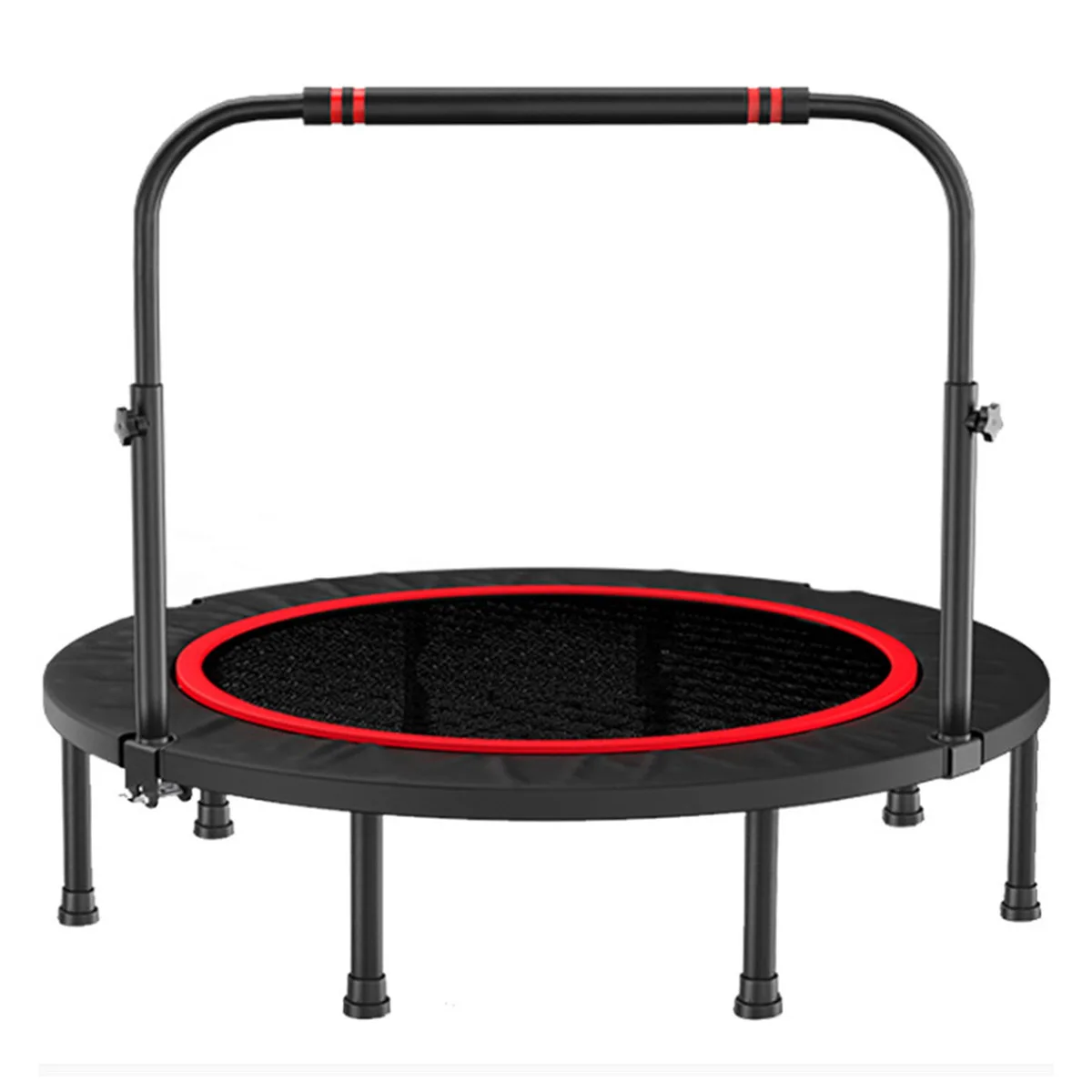 48 Inch Foldable Fitness Trampoline Rebounder Adults Trampoline Fitness Dedicated Elastic Rope Home Gym Exercise Sports Tool