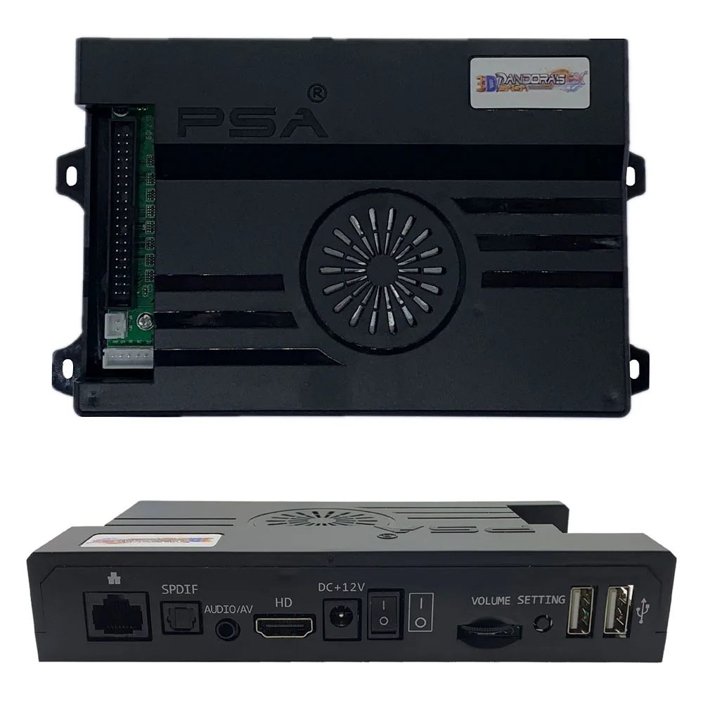 128GB 3D Pandora Saga EX2 Arcade Box 10000 w 1 Zestaw DIY Konsola do Gier 8-kierunkowy Joystick Przyciski LED Przełącznik Kabinowy Bartop — 2