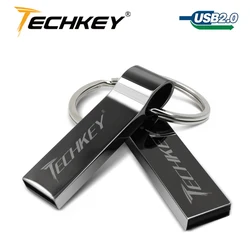 Usb Flash Drive 64gb pen drive 32GB 16GB 8GB 4GB флешка pendrive with key ring u disk memory disk usb2.0 Waterproof Metal Silver