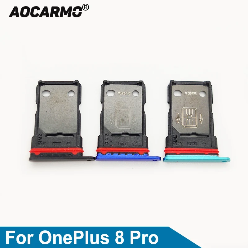 

Aocarmo For OnePlus 8 Pro 1+8 Pro Sim Card SIM Tray Slot Holder Repair For OnePlus8 Pro Replacement Parts