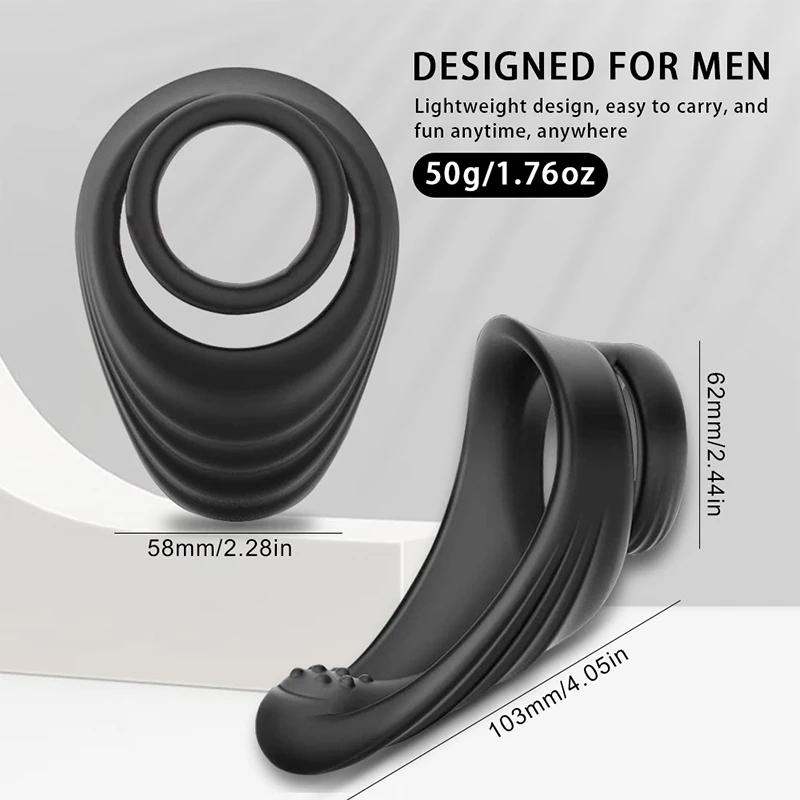 Penis Ring Silicone Semen Lock Ring Delay Ejaculation High Elasticity Time Lasting Cock Ring Sex Toys For Men Couples Adult 18+