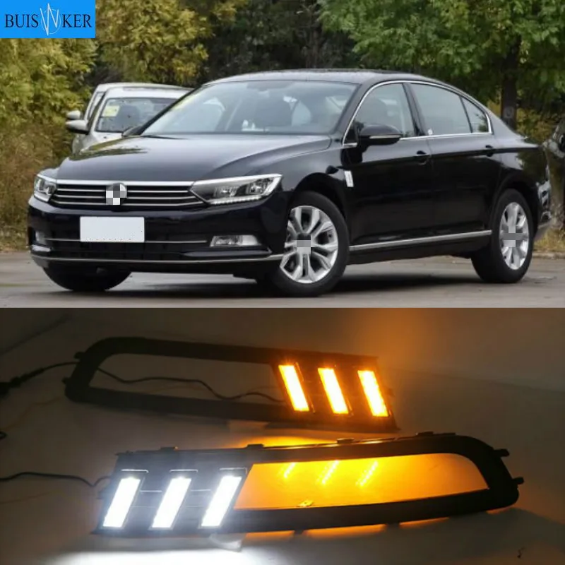 

2pcs LED DRL For VW Magotan 2017-2019 LED DRL For Magotan led fog lamps daytime running light High brightness guide