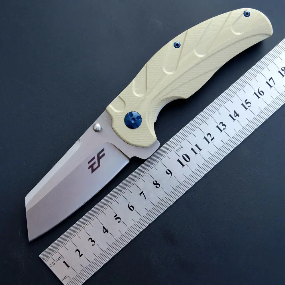 Eafengrow New EF932 Folding Knife D2+G10 Portable Camping Pocket Knife Hunting Fruit Jackknife EDC Kitchenware Outdoor Tool