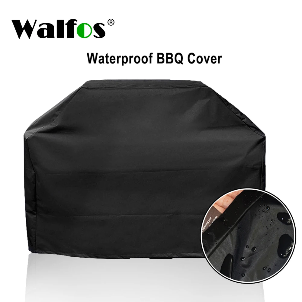 

WALFOS Waterproof BBQ Grill Barbeque Cover 10 Size Heavy Duty Grill Cover Outside For Anti Dust Rain Gas Charcoal Electric Barbe