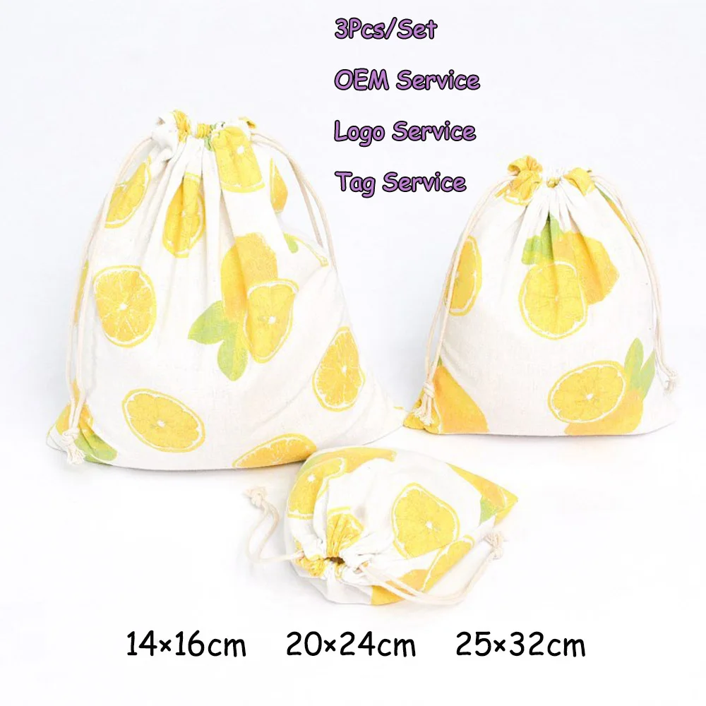 

3Pcs/Set 14x16 20x24 25x32 Cotton Pouch Perfume Gift Bag Aromatherapy Dry Flower bag Jewlery Packing Pouch Can Customized Logo