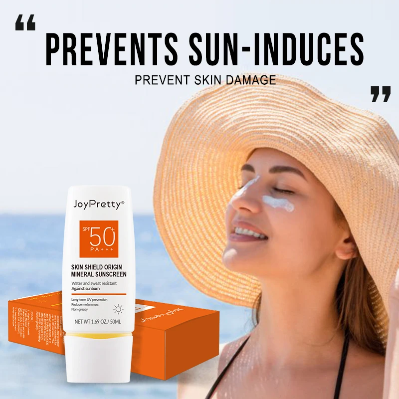 JoyPretty Facial Body Sunscreen Whitening Sun Cream Sunblock Skin Protective Cream Oil-control Moisturizing SPF 50 Body Care