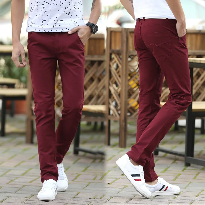 Mens Fashion Trousers 2021 Beige Cotton Linen Pants Burgundy Elegant Dress Pants For Mens Work Trousers Green Summer White Pants