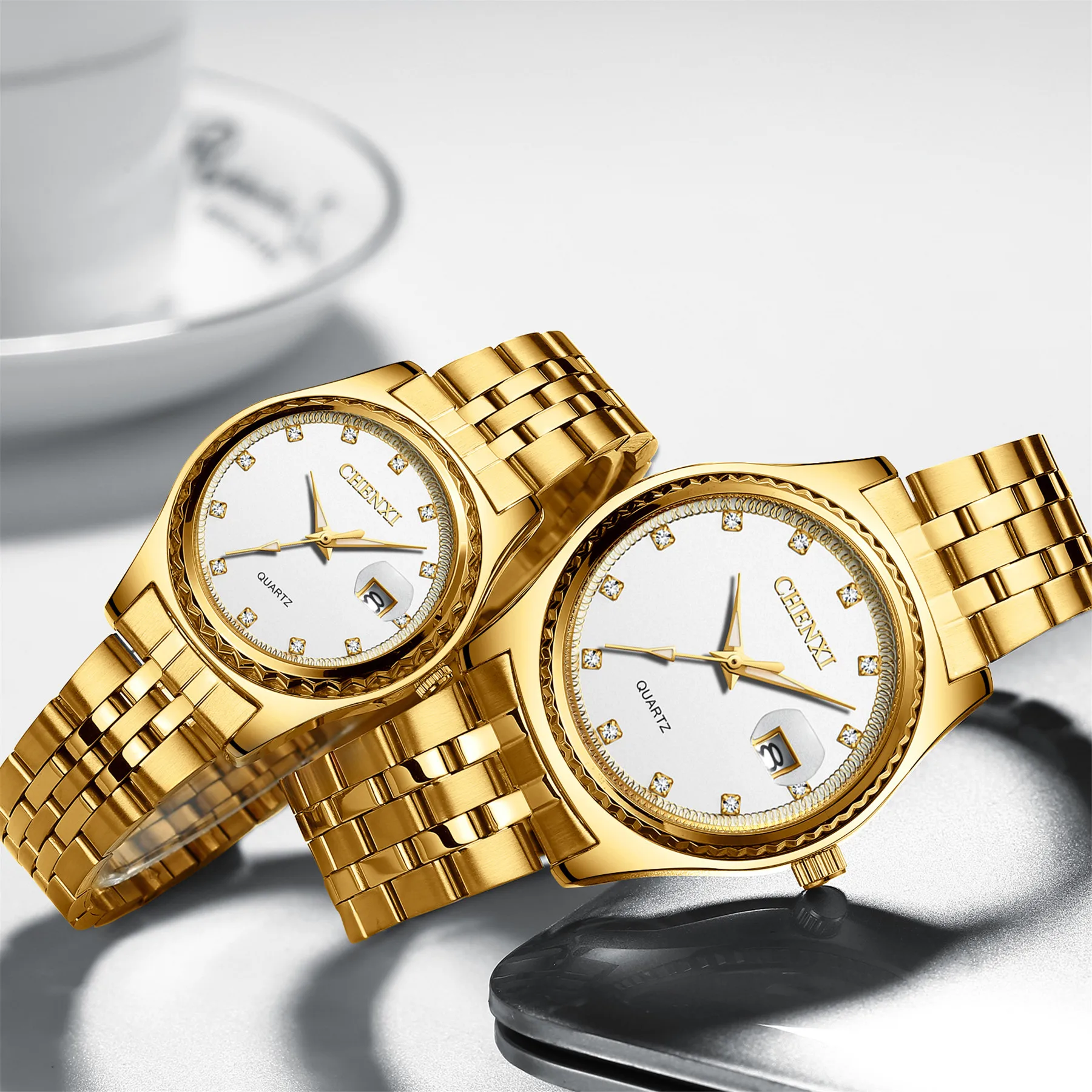 Lancardo mężczyźni zegarki Top marka luksusowy zegarek złoty kolor srebrny diamentowy zegarek dla mężczyzn zegarek wodoodporny Relogio Masculino