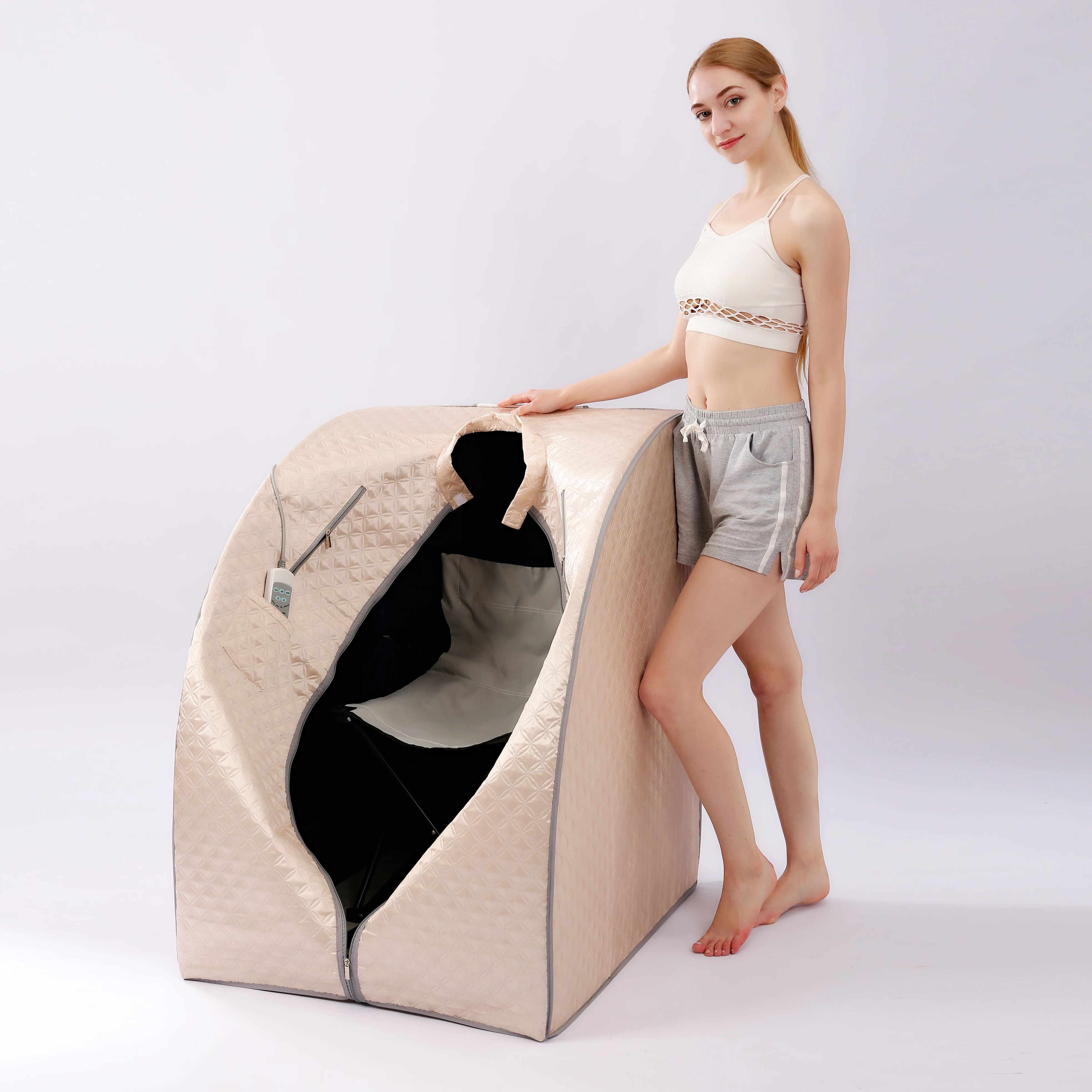 Infrared Sauna Therapeutic Portable Infrared Sauna for Weight Loss Detoxification Home Dry Infrared Sauna SPA