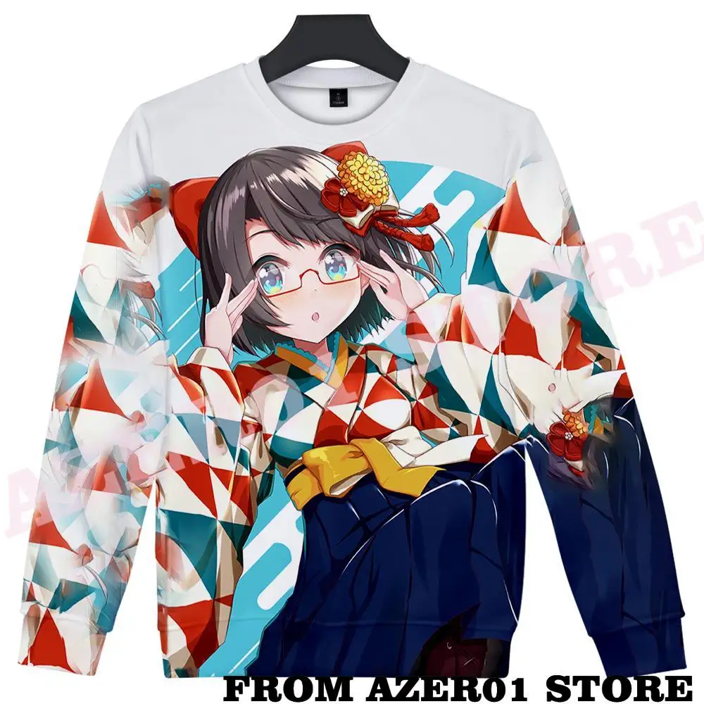 HOLOLIVE VTuber ŌOzora-Subaru 3D print autumn winter  Holiday passionate style Men/Women casual Kawaii Style Round sweatshirt