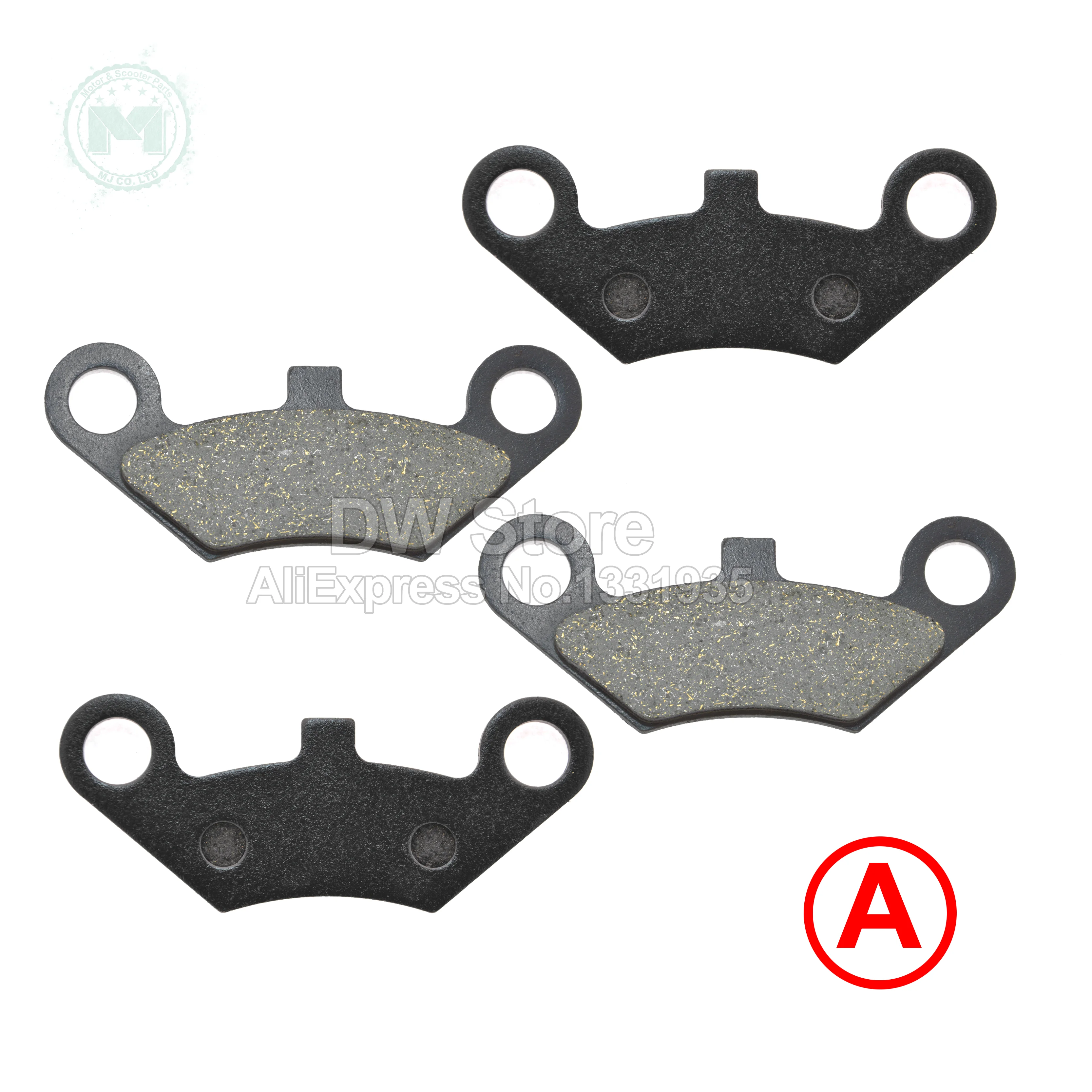 4pcs Semi metallic non asbestos Front Brake Pad for CF Moto CF 500 500CC 600 600CC X5 X6 X8 U5 ATV UTV