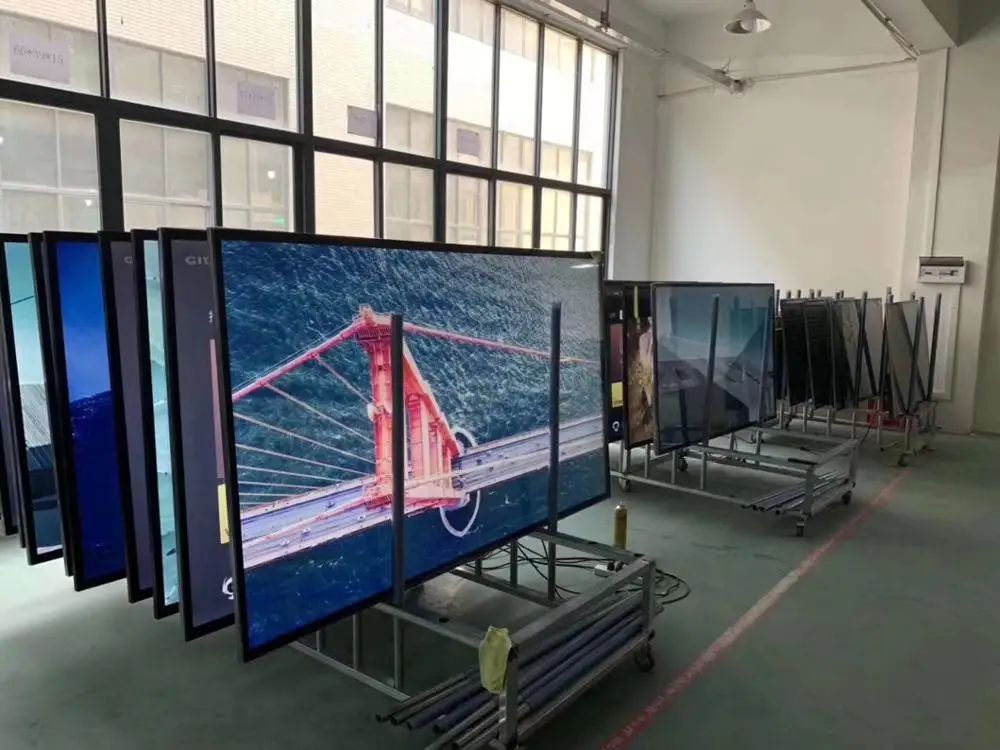 Monitor 4k de 60 polegadas e embutido s2 por bluetooth, televisão led, wi-fi