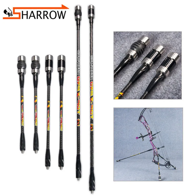 

1pc Compound Bow Stabilizer 12/15/30/33" Balance Bar Archery Competition Professional Shock Absorber Rod Shooting Accessories