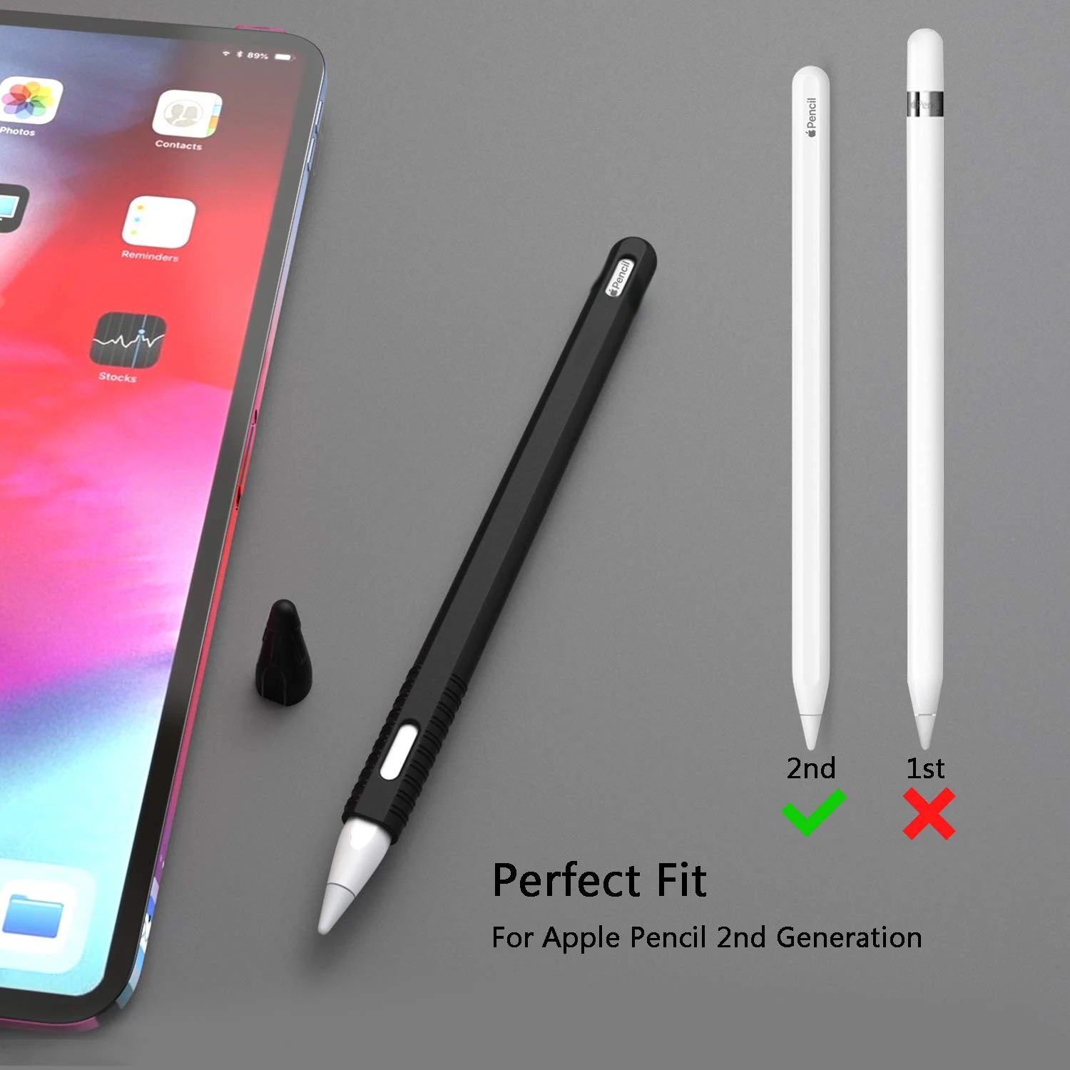 For Apple Pencil 2 Case Soft Silicone Holder Stylus Pen Cover Compatible For Ipad Tablet Touch pen Protective Case 2018 2020