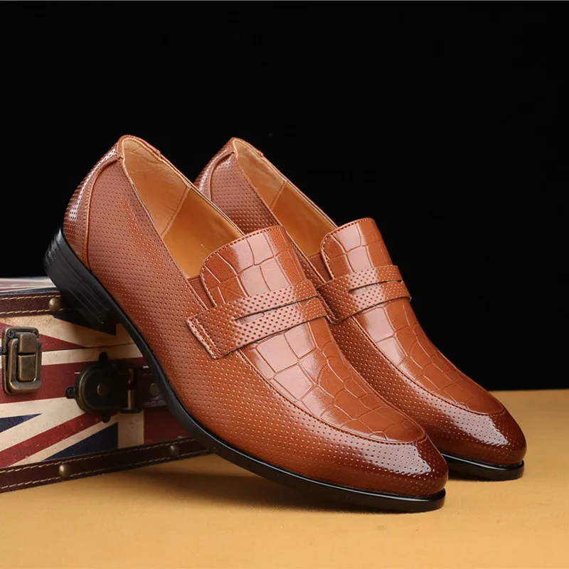 

Yomior New Vintage Casual Men Shoes Business Formal Dress Leather Shoes Work Wedding Loafers Summer Luxury Shoes Oxfords