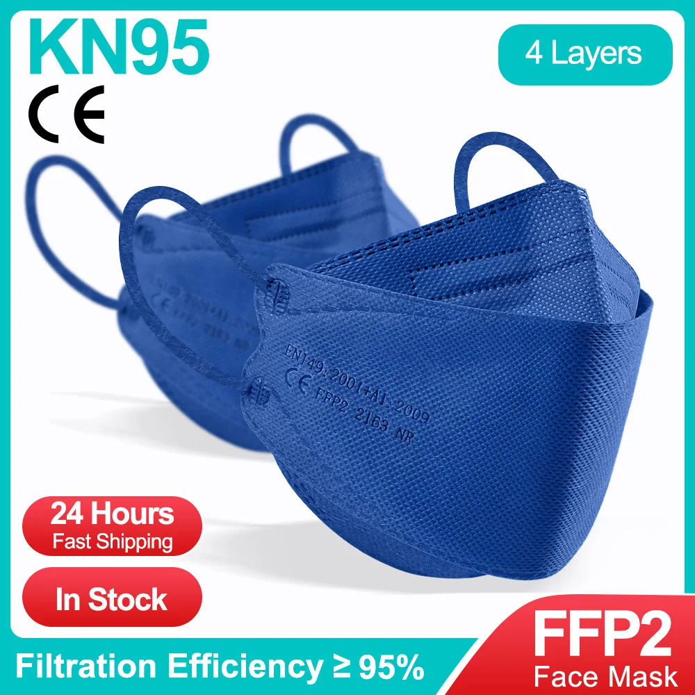 Máscara de rímel ffp2 ffp2 máscaras fpp2 homólogos coreano adultos 10-100 pces máscara de máscara ffp2mask respiratória kn95 mascarillas certificadas ffp2