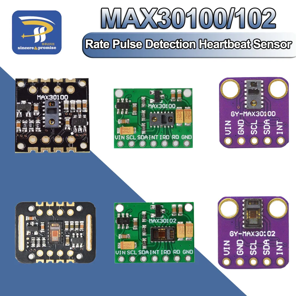 Max30100 max30102 Herzfrequenz sensor modul Puls erkennung Bluts auer stoff konzentration für Arduino 1,8 V 3,3 V 5V Ultra-Low-Power