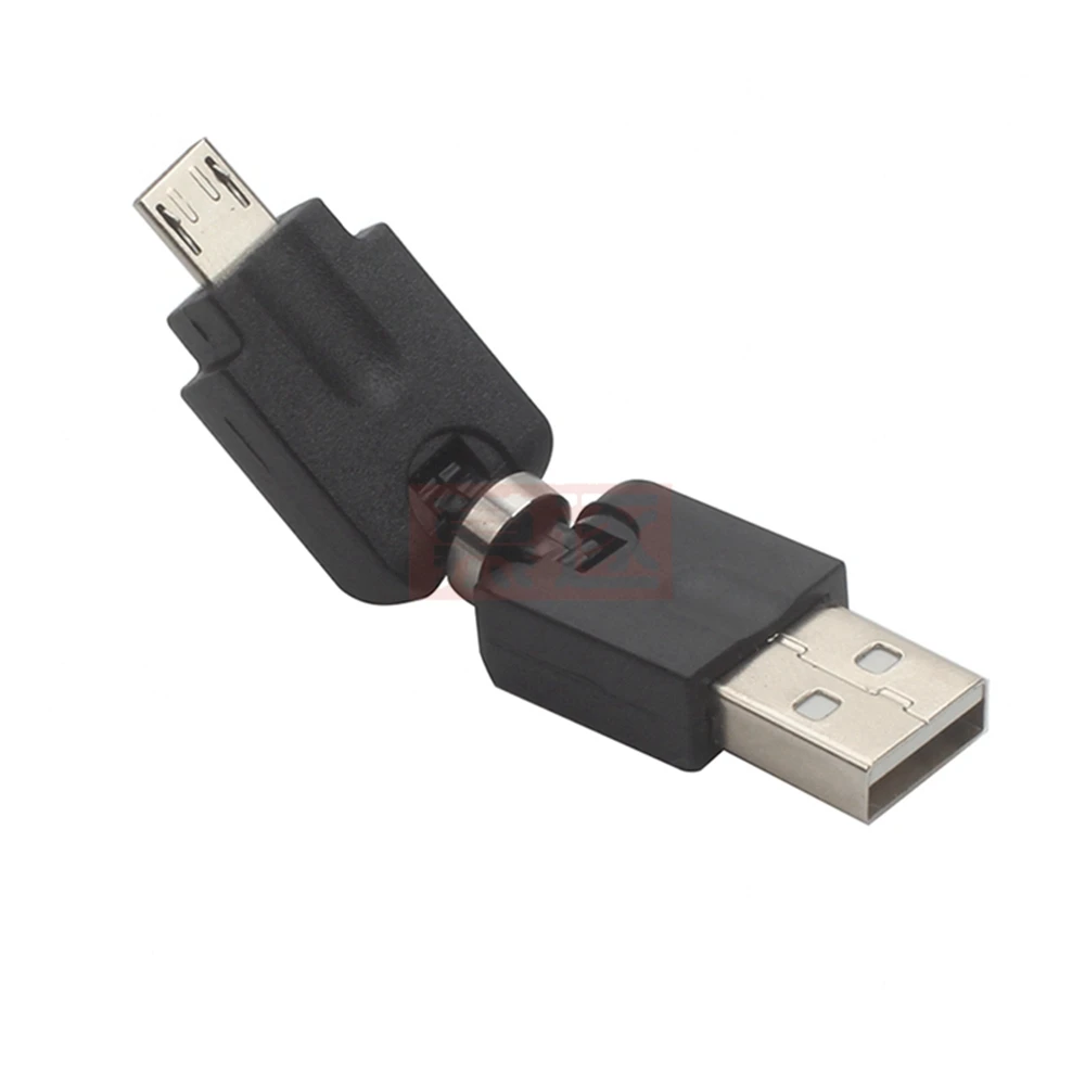 MICRO USB 2.0 ชายไปยังUSBชาย 360 องศาการหมุนสายเคเบิลขยายอะแดปเตอร์ใหม่