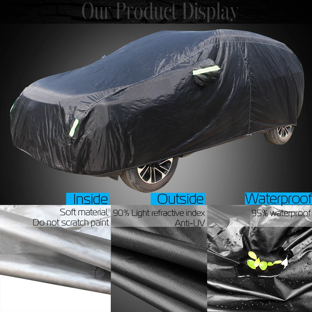 Cubierta impermeable para coche, parasol Anti-UV, antiniebla, lluvia, nieve, resistente al polvo, para Honda Fit Jazz