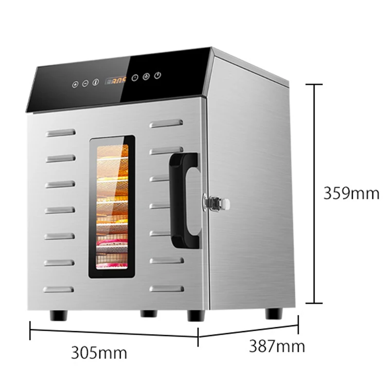 مجفف طعام منزلي صغير فواكه مجفف هواء أغذية الحيوانات الأليفة الخضار ديهيدراتور آلة الفاكهة الجافة التجارية LC-KJF8 220 فولت