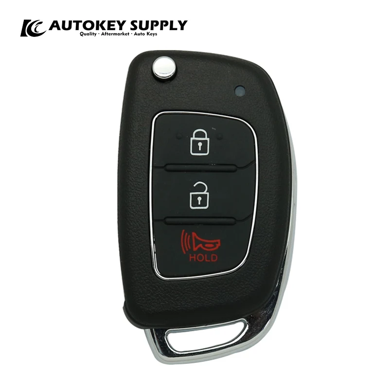 AutokeySupply AKHKC404 Chiave a distanza 2 + 1 pulsanti Applicazione completa Fsk 433 Mhz Chip 4D60 80 Bit per Hyundai