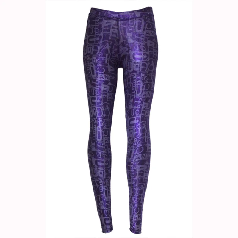 High End Spring Summer New Vintage Starfish Print Elastic Slim Leggings Pants Women Leggings