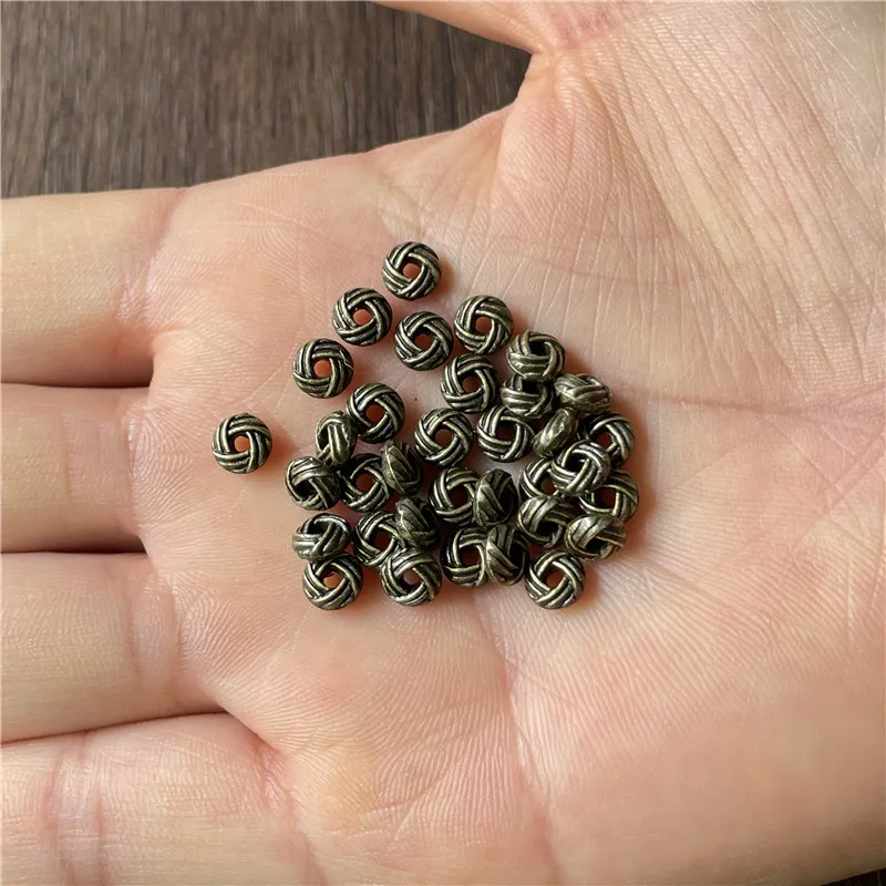 Ju Yuan 600pcs Zinc Alloy Twist Donut Spacer DIY Making Jewelry Handicraft Connectors Wholesale Metal Accessories Wholesale