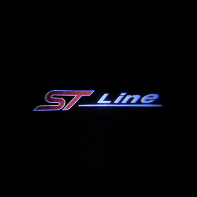 Wireless Led Car Door Welcome Laser ST line Logo Ghost Shadow Lights For FORD FIESTA FOCUS MONDEO F-150 foco x vignale st Auto