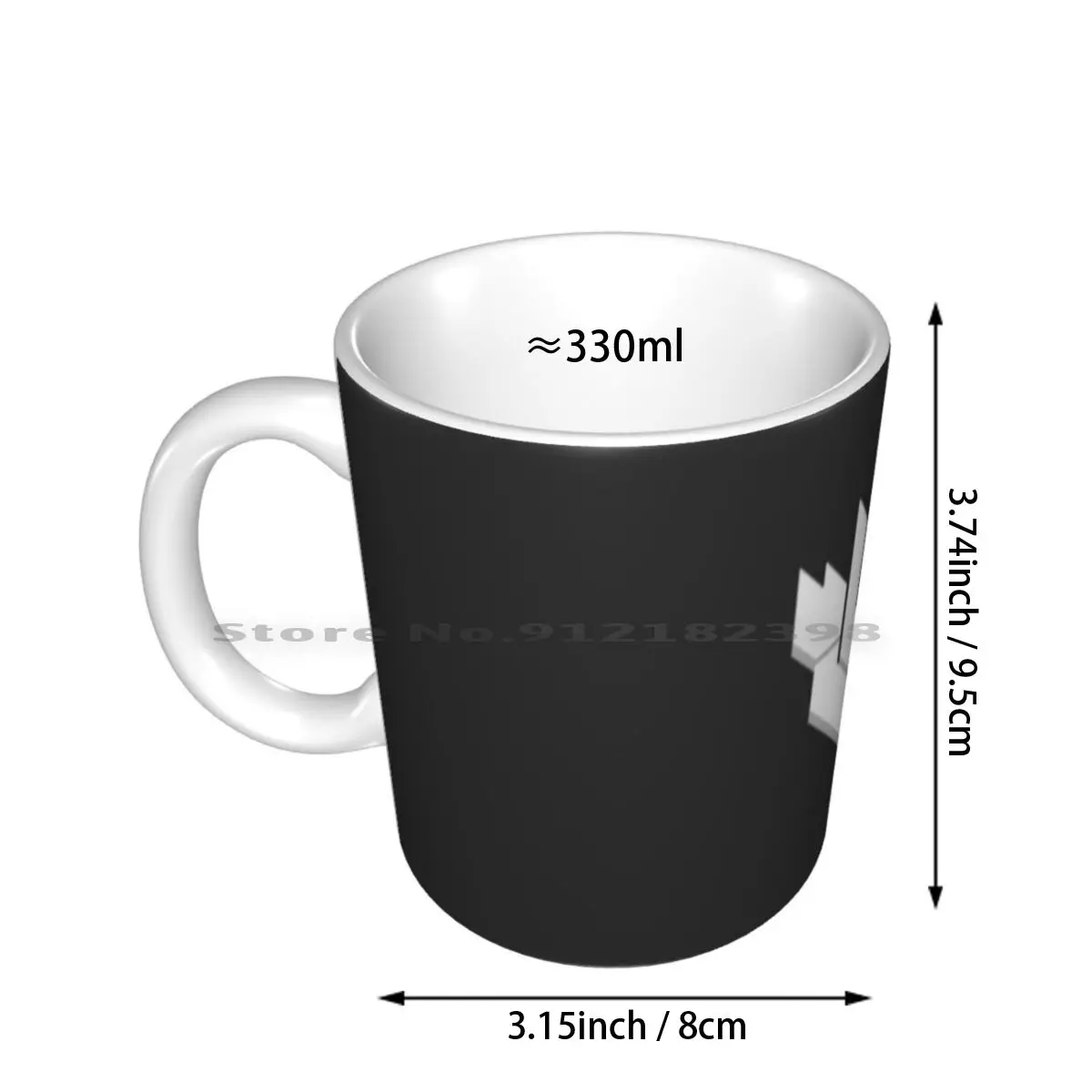 Vivid-White On Grey Ceramic Mugs Coffee Cups Milk Tea Mug Vividesports Vivid Esports Creative Trending Vintage Gift Bottle Cup