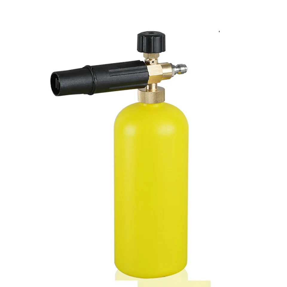 

1L car wash foam lance/ Yellow Bottle car wash foam gun/car wash foam cannon lance adapt with G1/4 Connector CC-022